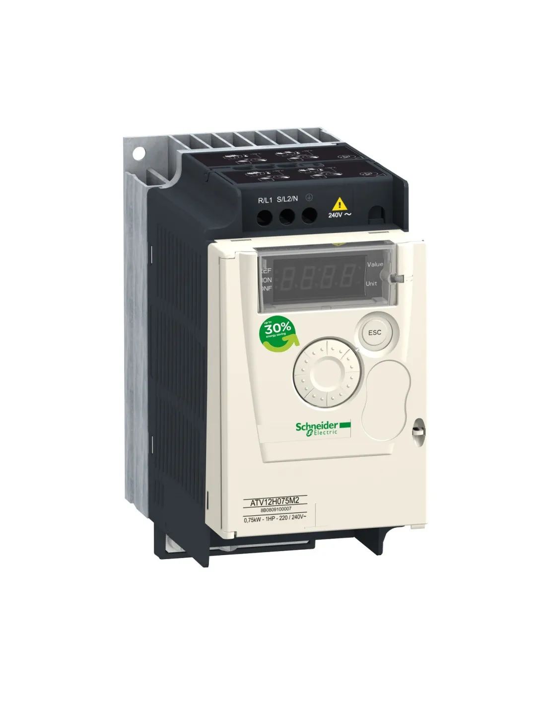 Altivar ATV12 variateur de vit. 0,75kW 1CV 200..240V 3ph radiateur SCHNEIDER ATV12H075M3