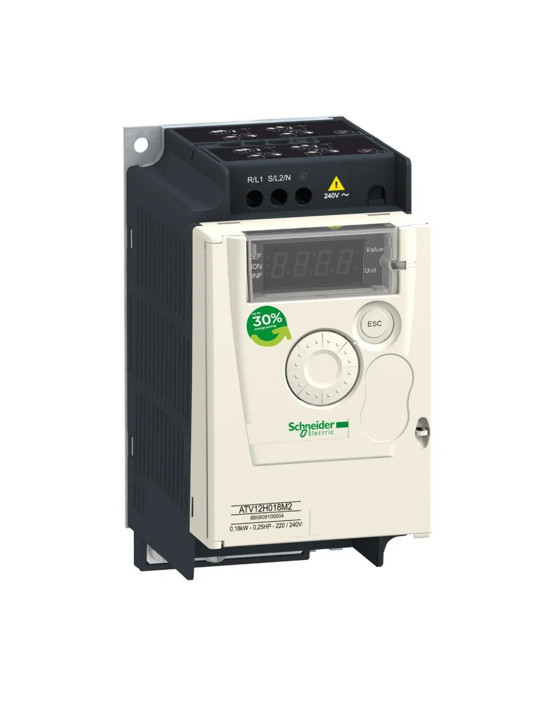 Altivar ATV12 variateur de vit. 0,75kW 1CV 200..240V 3ph radiateur SCHNEIDER ATV12H075M3