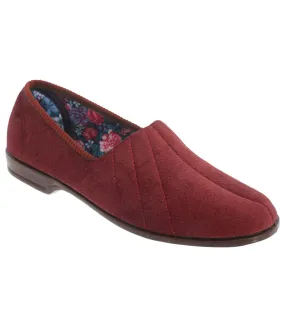 Audrey iii chaussons en velours femme bordeaux Sleepers
