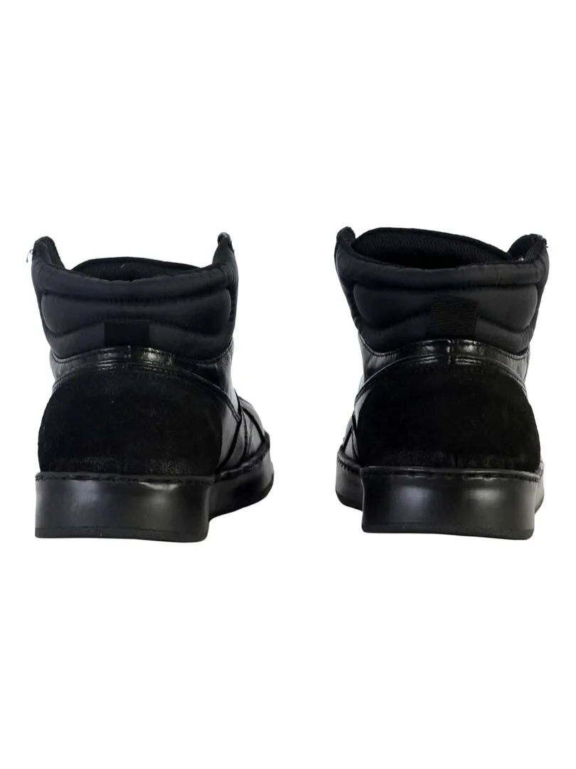 Basket Montante Cuir Redskins Sabal - Noir