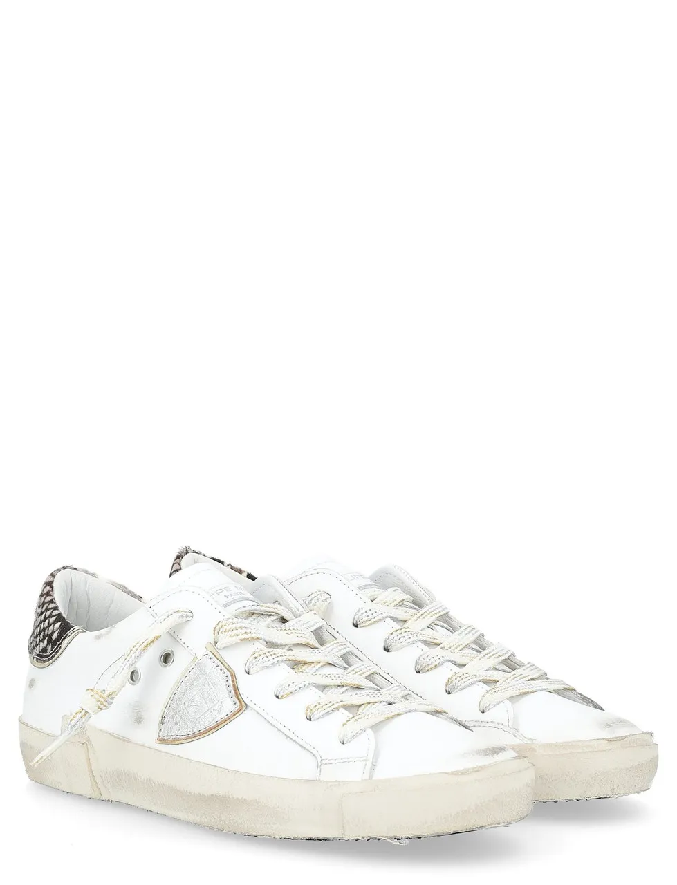 Baskets Philippe Model Paris X blanc avec détails en python