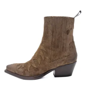 Boots iconique western en velours - Sartore - Scarpe chaussures