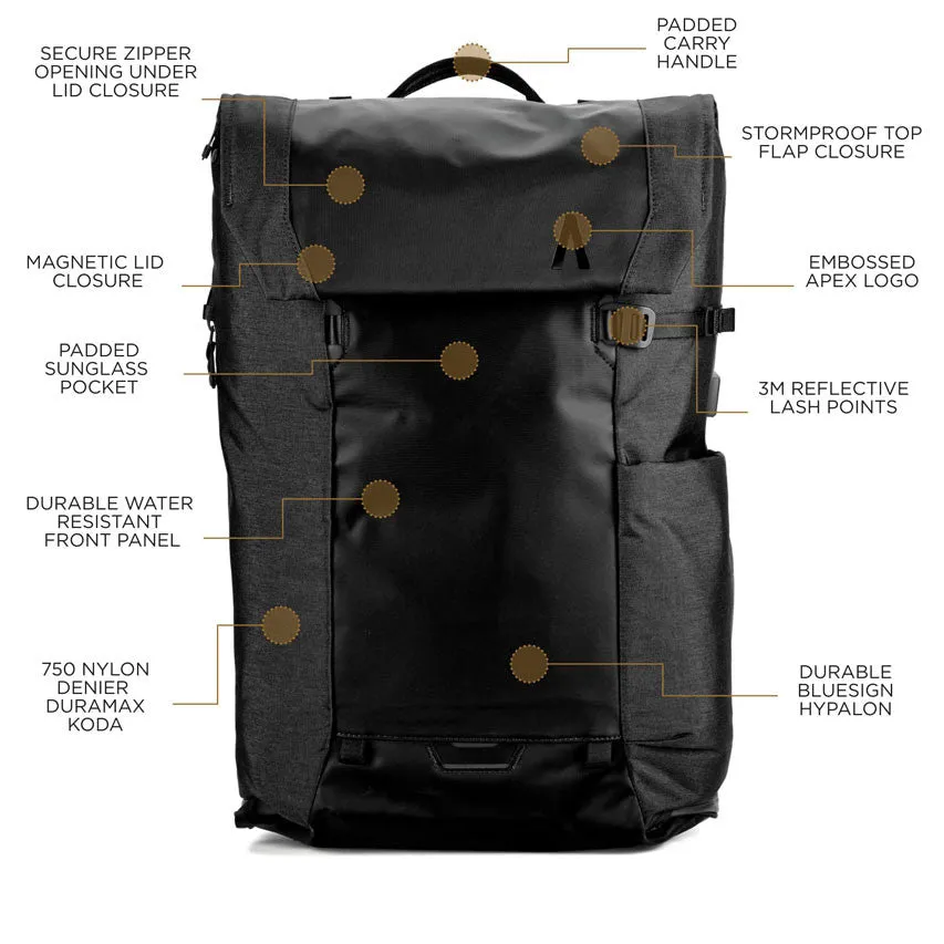 Boundary Supply Errant Pack X-Pac Obsidian Jet Black