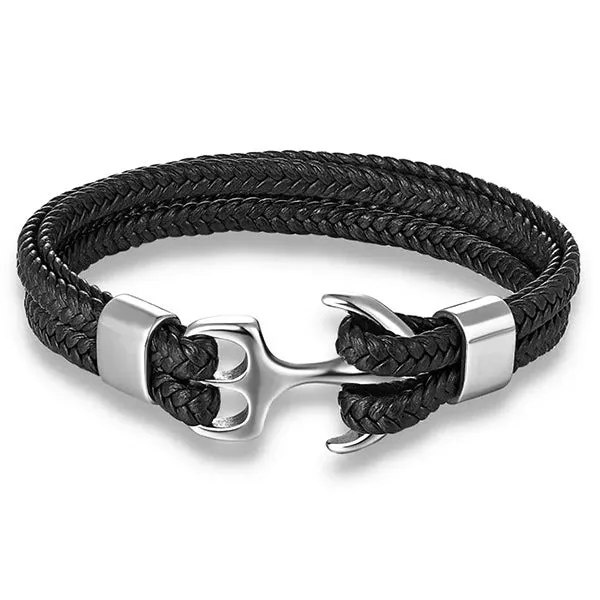Bracelet Ancre Argent Homme