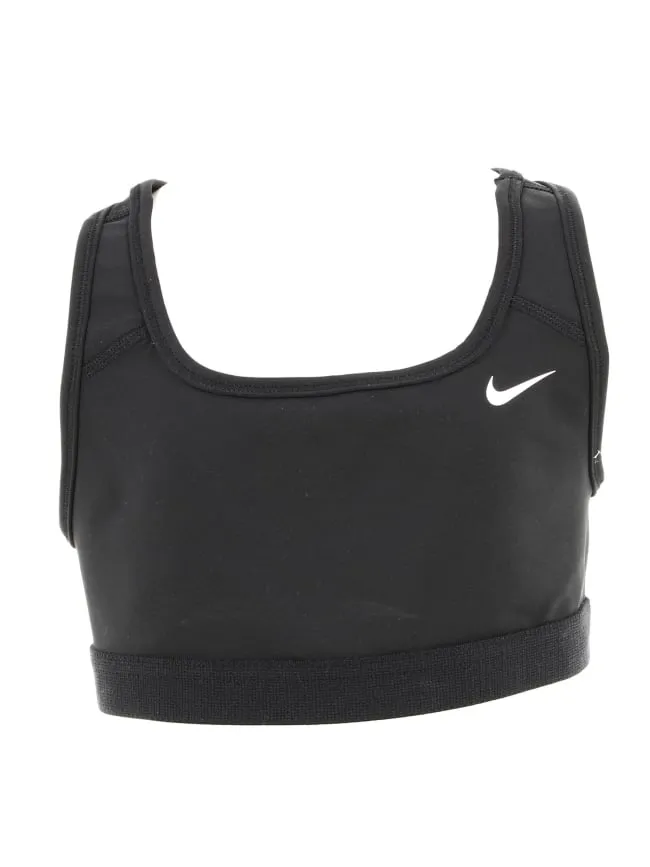 Brassière de sport swoosh noir fille - Nike | wimod