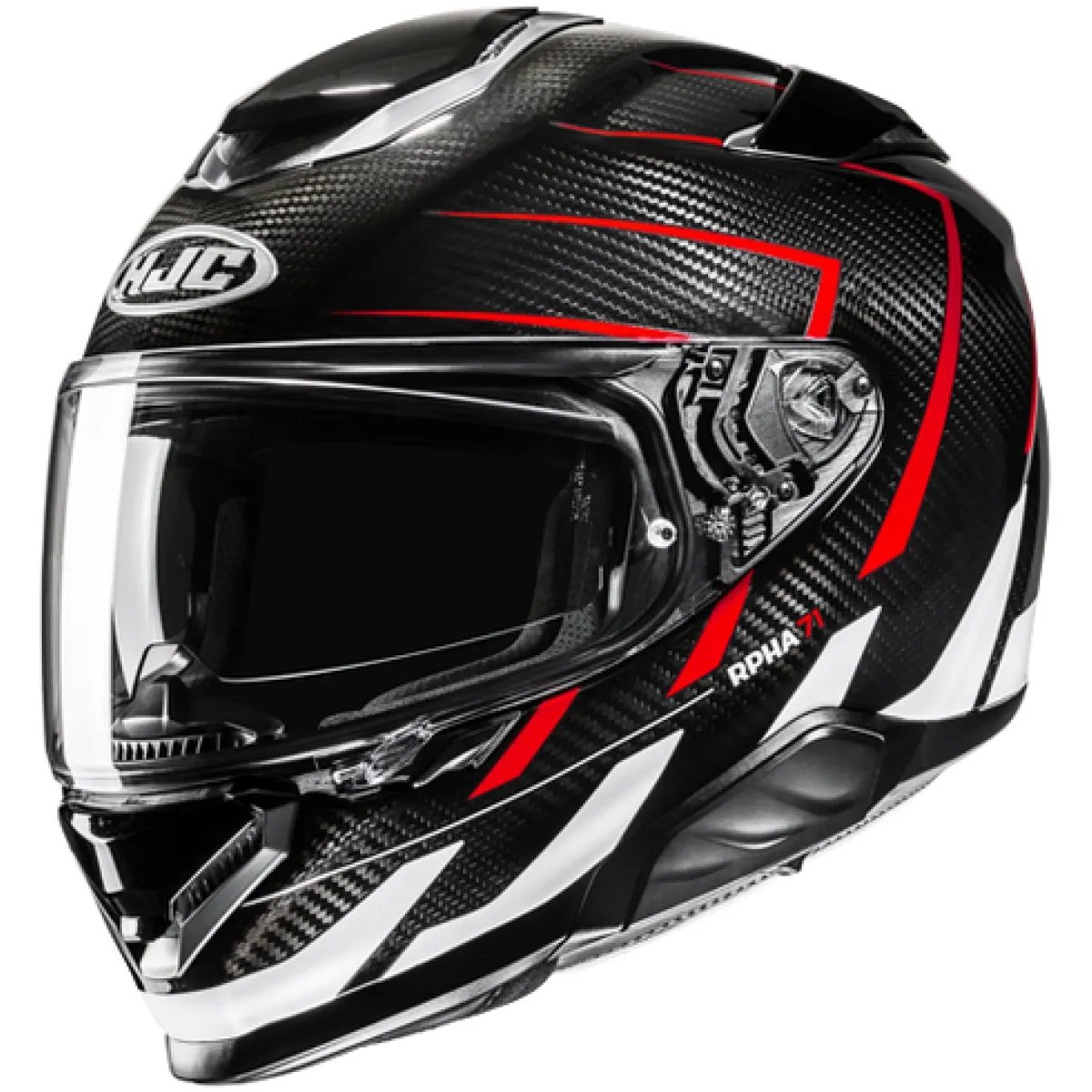Casque HJC RPHA 71 Carbon Cano Noir Rouge - Casque Intégral