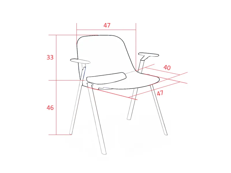 Chaise de collectivité C500 - Columbia