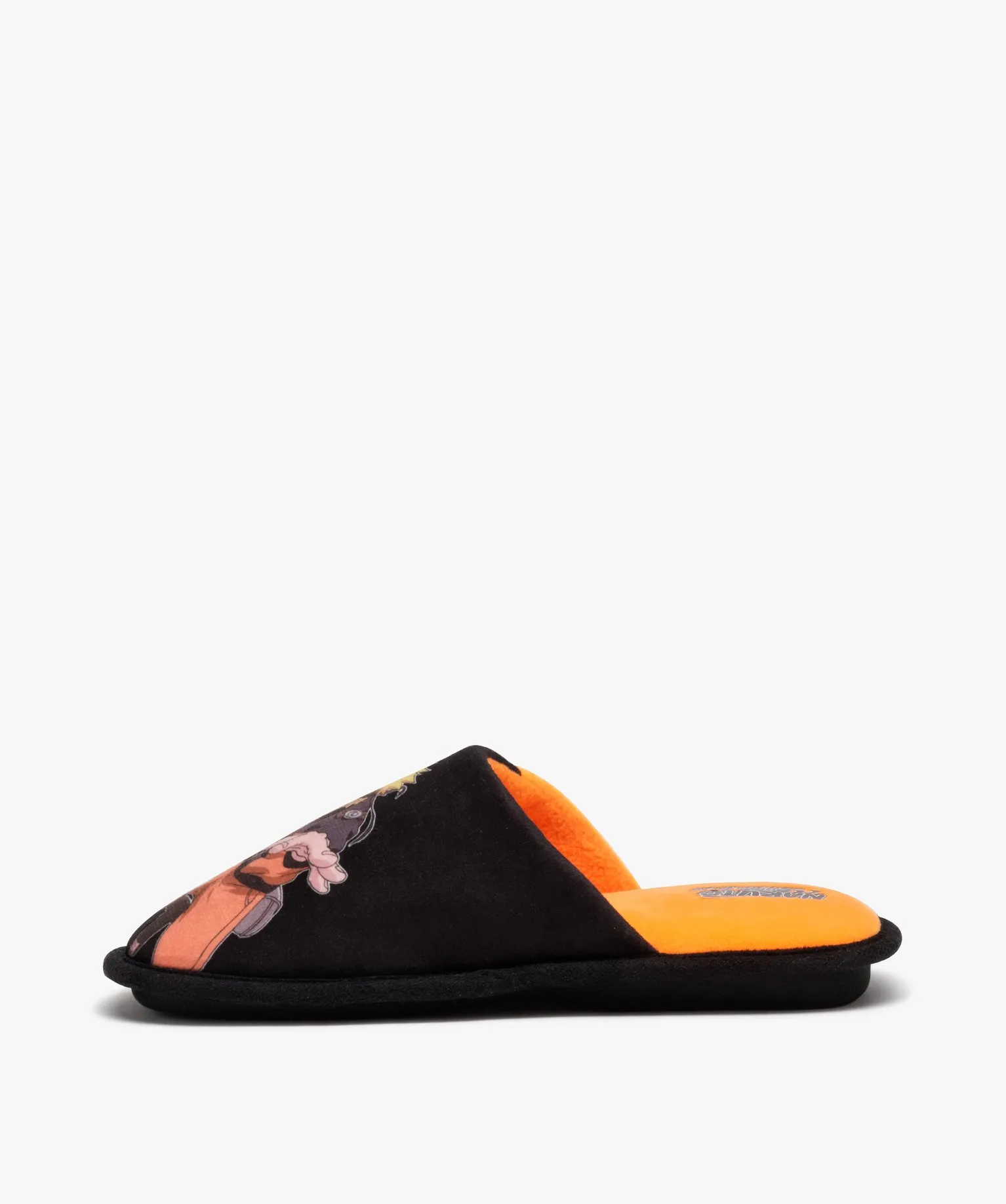 chaussons garcon mules plates en velours - naruto orange chine