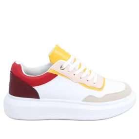 Chaussures de sport femme Dora Bordeaux/Blanc blanche