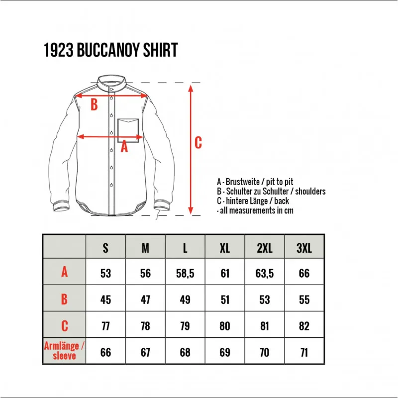 Chemise 100% coton - Pike Brothers 1923 Buccanoy Shirt Yuma white