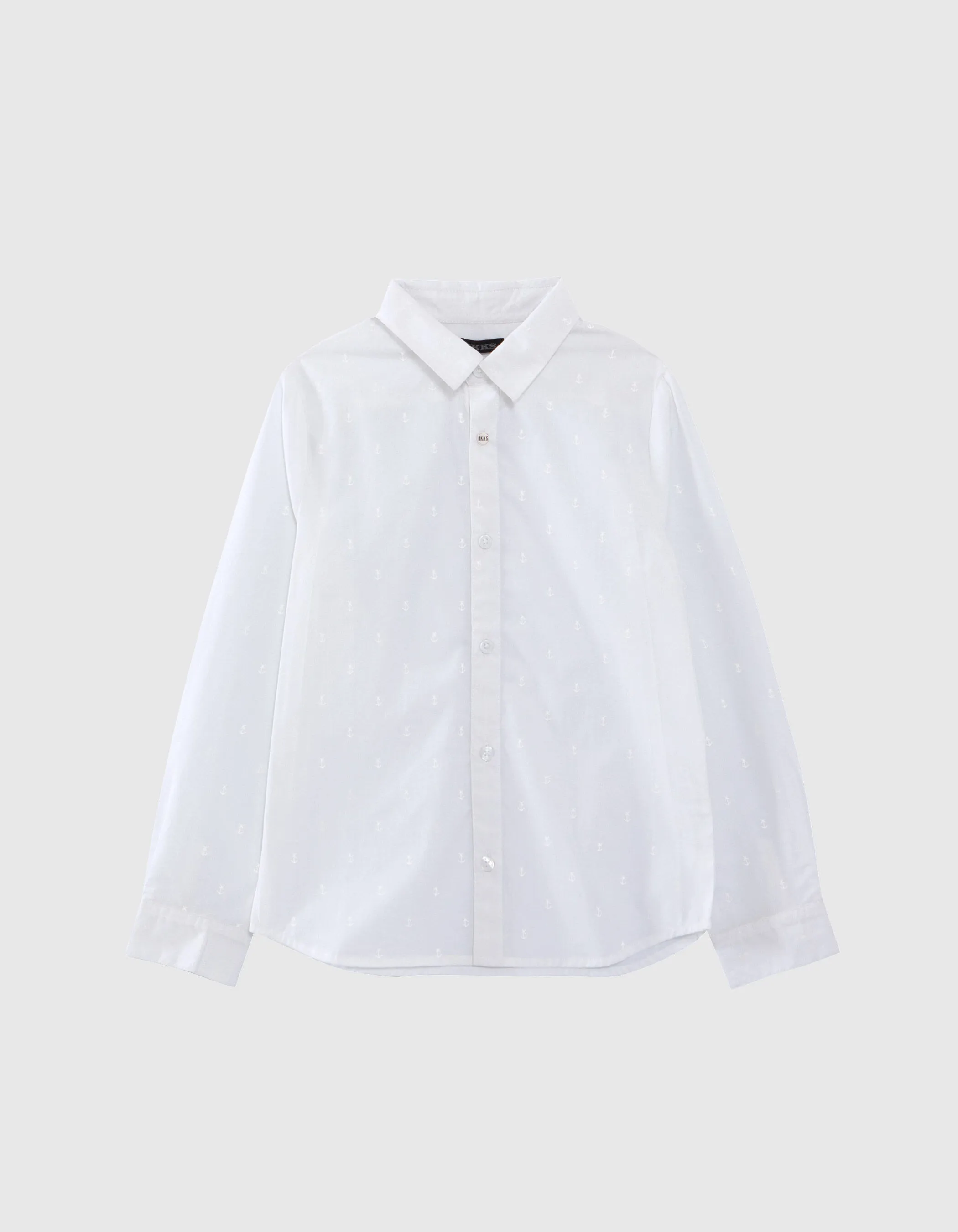 Chemise blanche imprimé ancres garçon