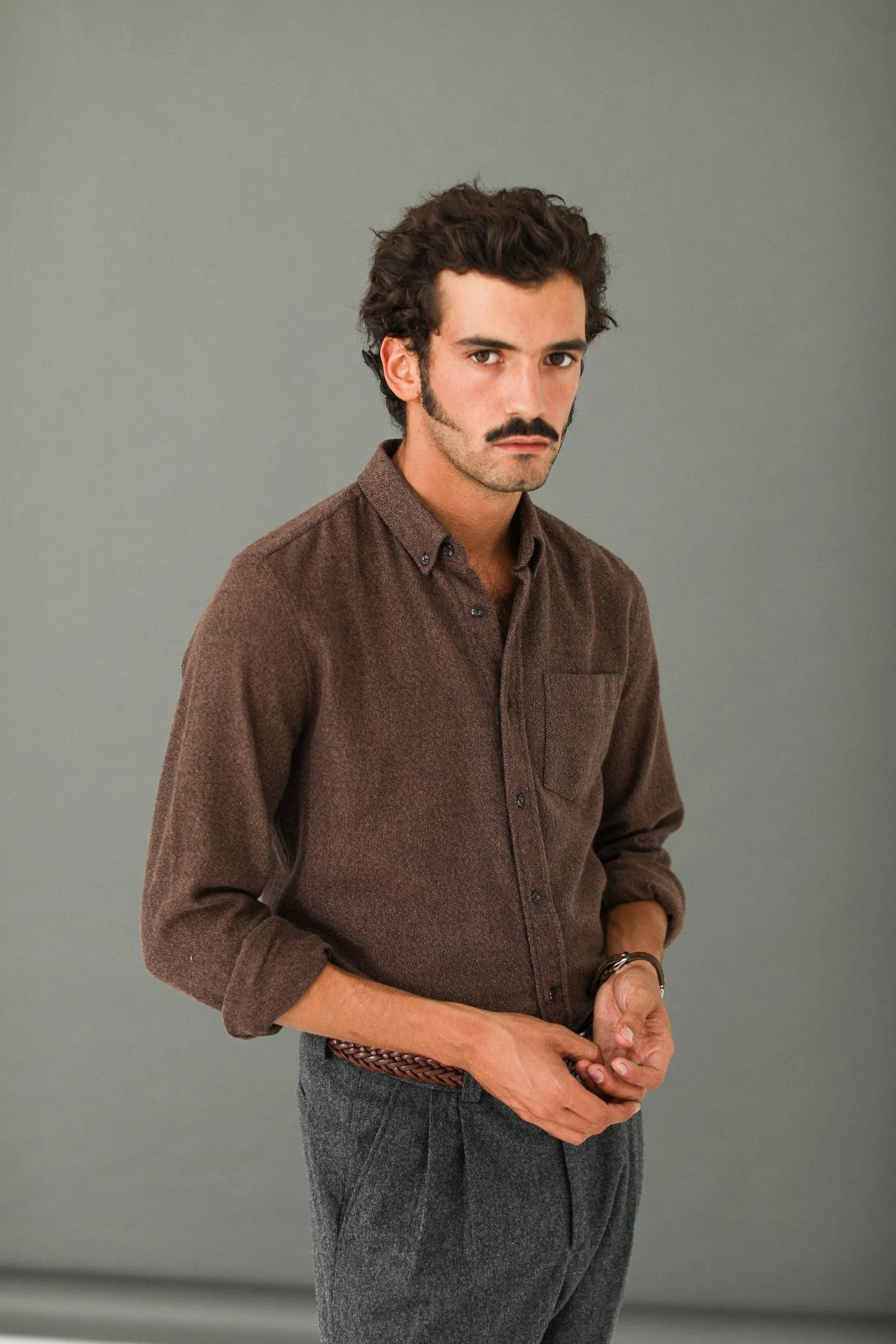 Chemise Flanelle Tabac