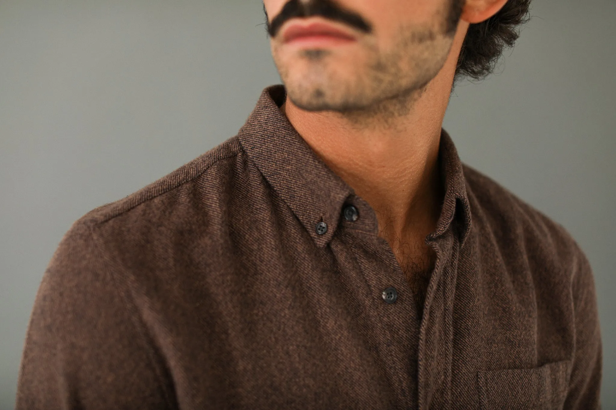 Chemise Flanelle Tabac