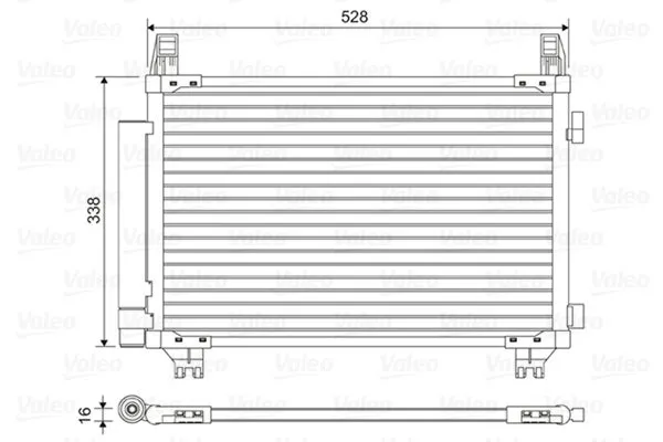Condenseur, climatisation VALEO 814449 