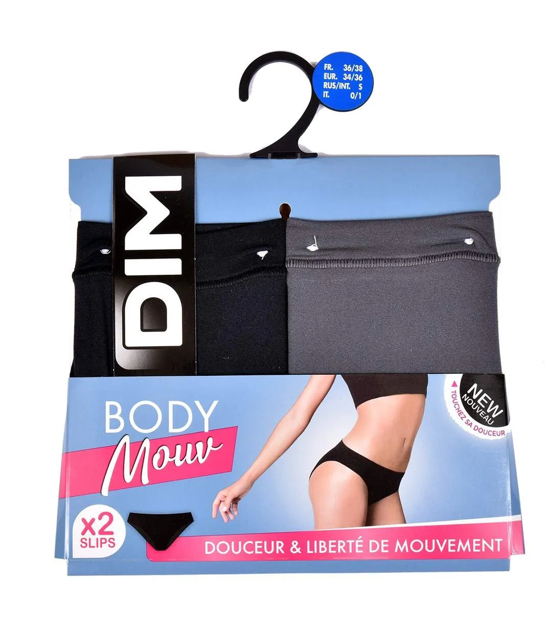 Culottes Femme DIM Confort Qualité supérieure Pack de 2 culottes BODY MOUV