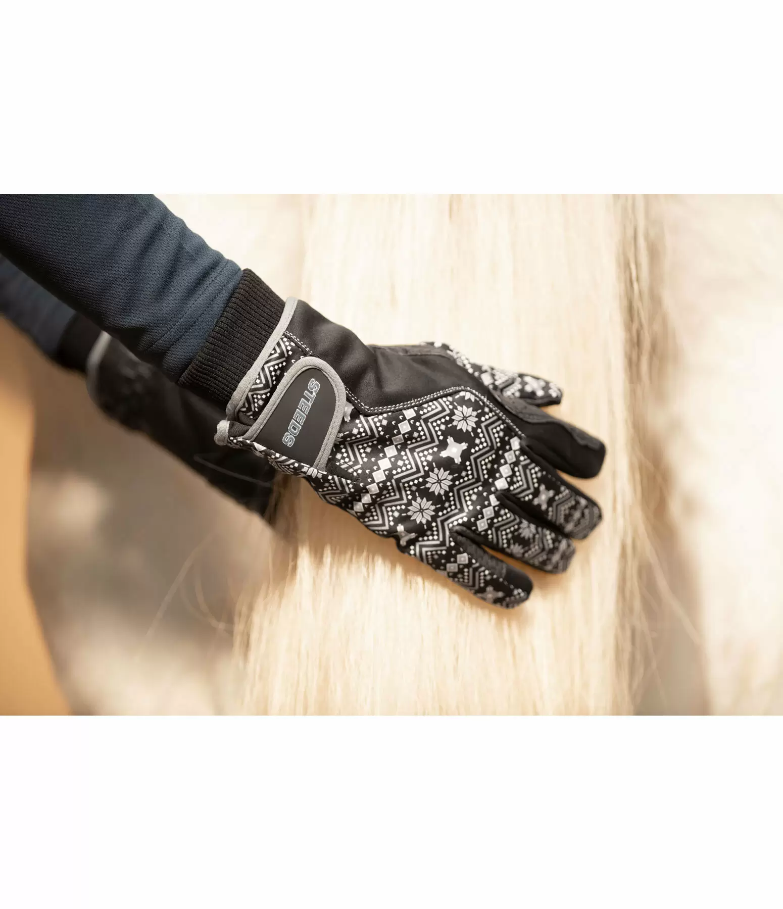 Gants d'équitation d'hiver softshell  Steyr