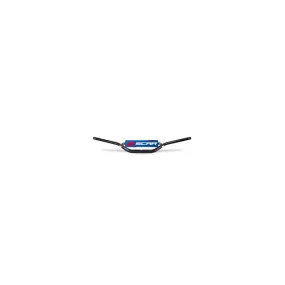 Guidon Ø22,2mm avec barre SCAR S² Low noir/mousse bleu