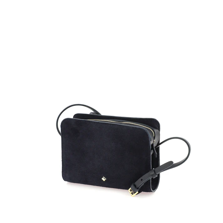 HERBERT FRERE SOEUR LE MINI BEA VELOURS Sac Bleu Marine