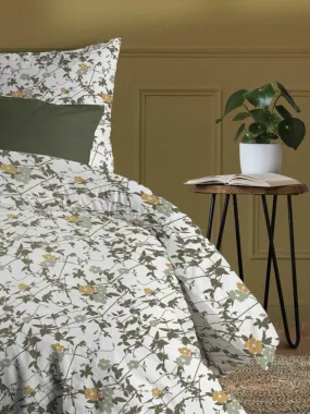 Housse de couette 140x200 cm + 1 taie d'oreiller 63x63 cm Coton Hoya - Vert