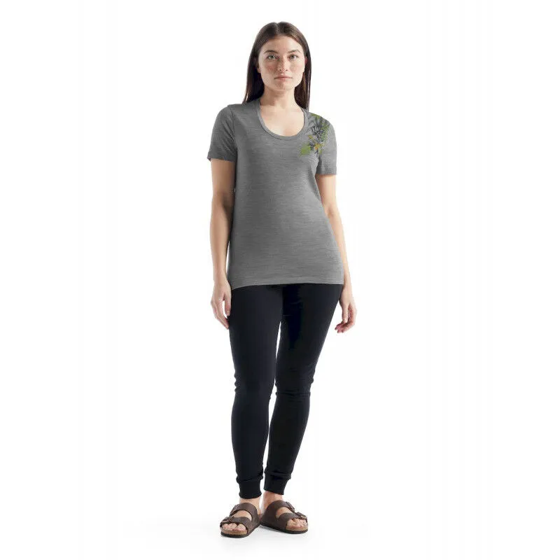 Icebreaker Tech Lite II SS Scoop Tee Fabulous Fer - T-shirt en laine mérinos femme I Hardloop | Hardloop