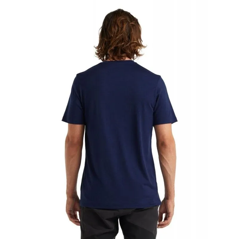 Icebreaker Tech Lite II SS Tee Ski Rider - T-shirt en laine mérinos homme I Hardloop | Hardloop