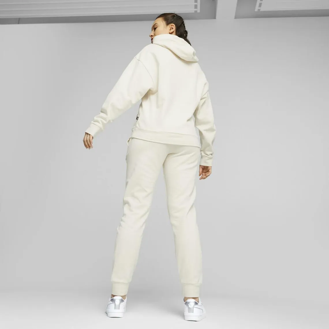 Jogging femme ESS blanc en coton | 3 Suisses