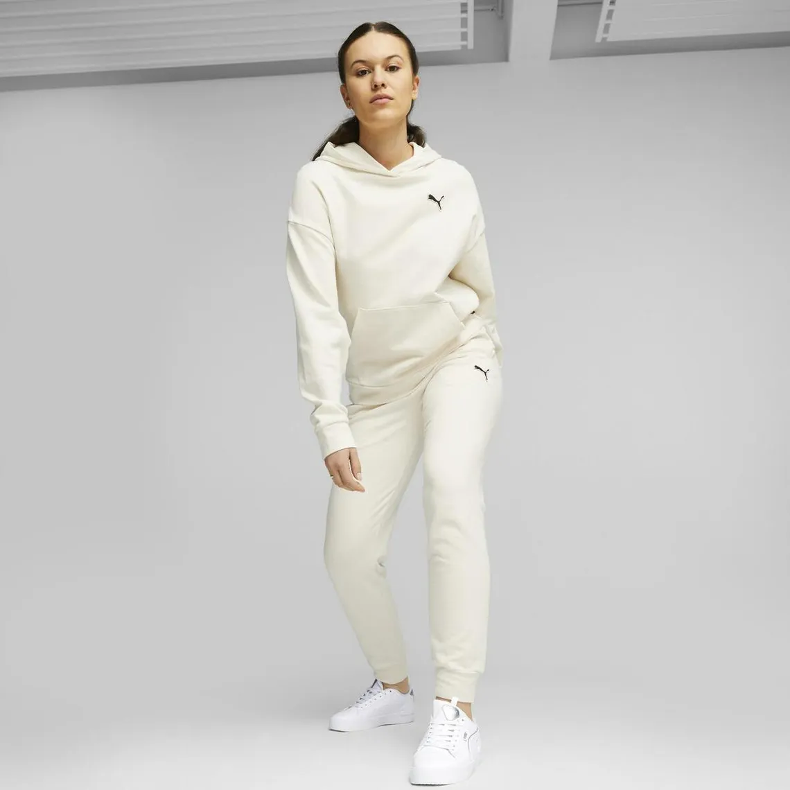 Jogging femme ESS blanc en coton | 3 Suisses