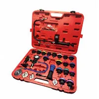 Kit de test de pression et détection des fuites du système de refroidissement - 27 pièces 