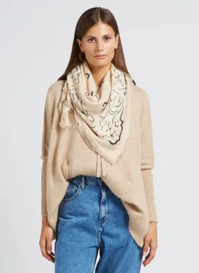 KUJTEN  Pull à capuche en cachemire reena - Beige