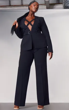 Label PLT Plus Pantalon de tailleur noir