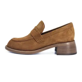 Le mocassin ANAIS 50 en velours camel - Free Lance - Scarpe