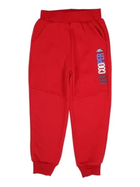 Lee Cooper - Pantalon De Jogging garçon imprimé logo - Rouge