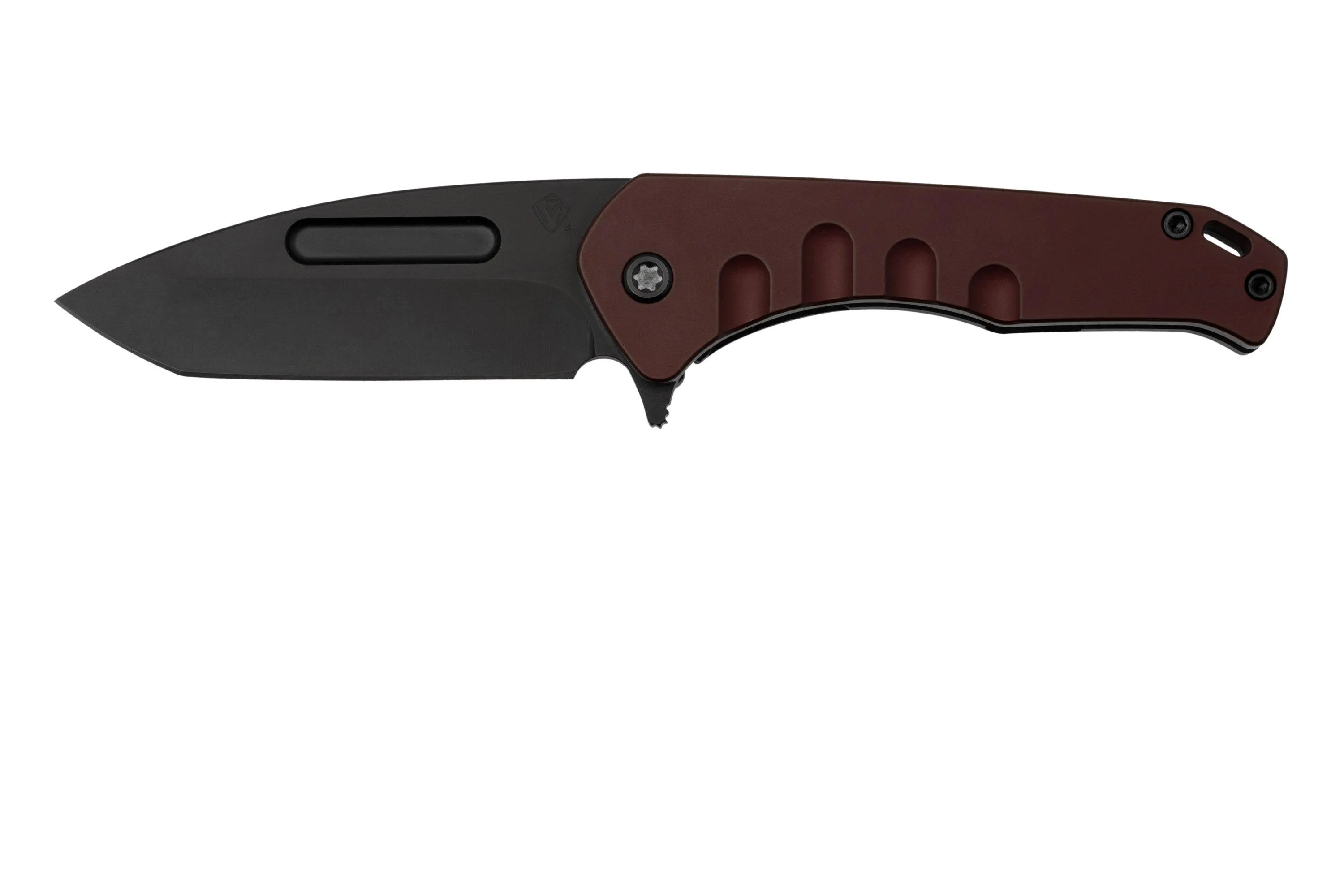 Medford Swift FL Flipper, S45VN PVD Tanto Blade, Red Handle, PVD Spring Hardware Clip couteau de poche