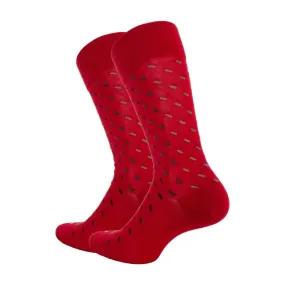 MI-CHAUSSETTES FIL D'ECOSSE semis - rouge - Labonal : vente chausse...