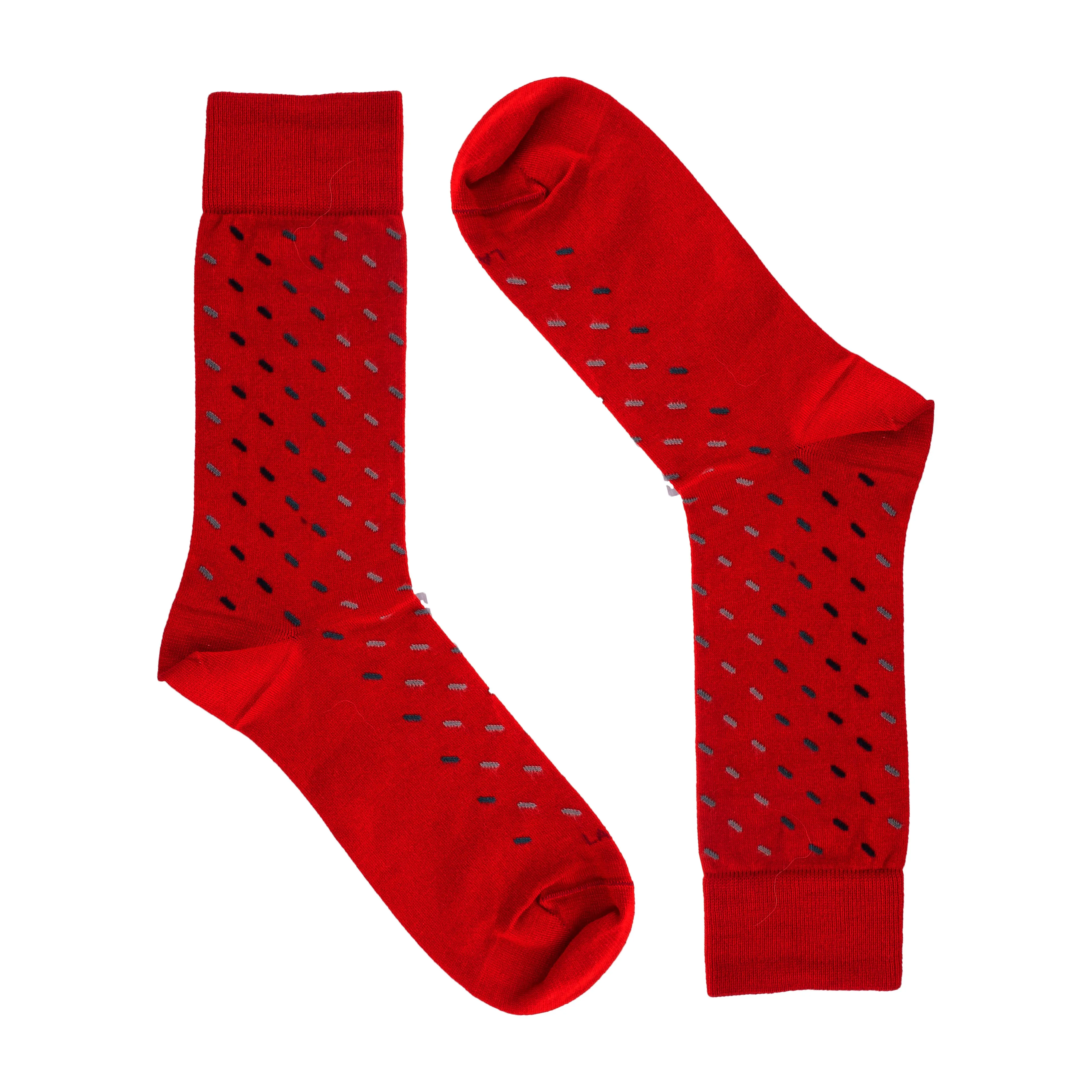 MI-CHAUSSETTES FIL D'ECOSSE semis - rouge - Labonal : vente chausse...