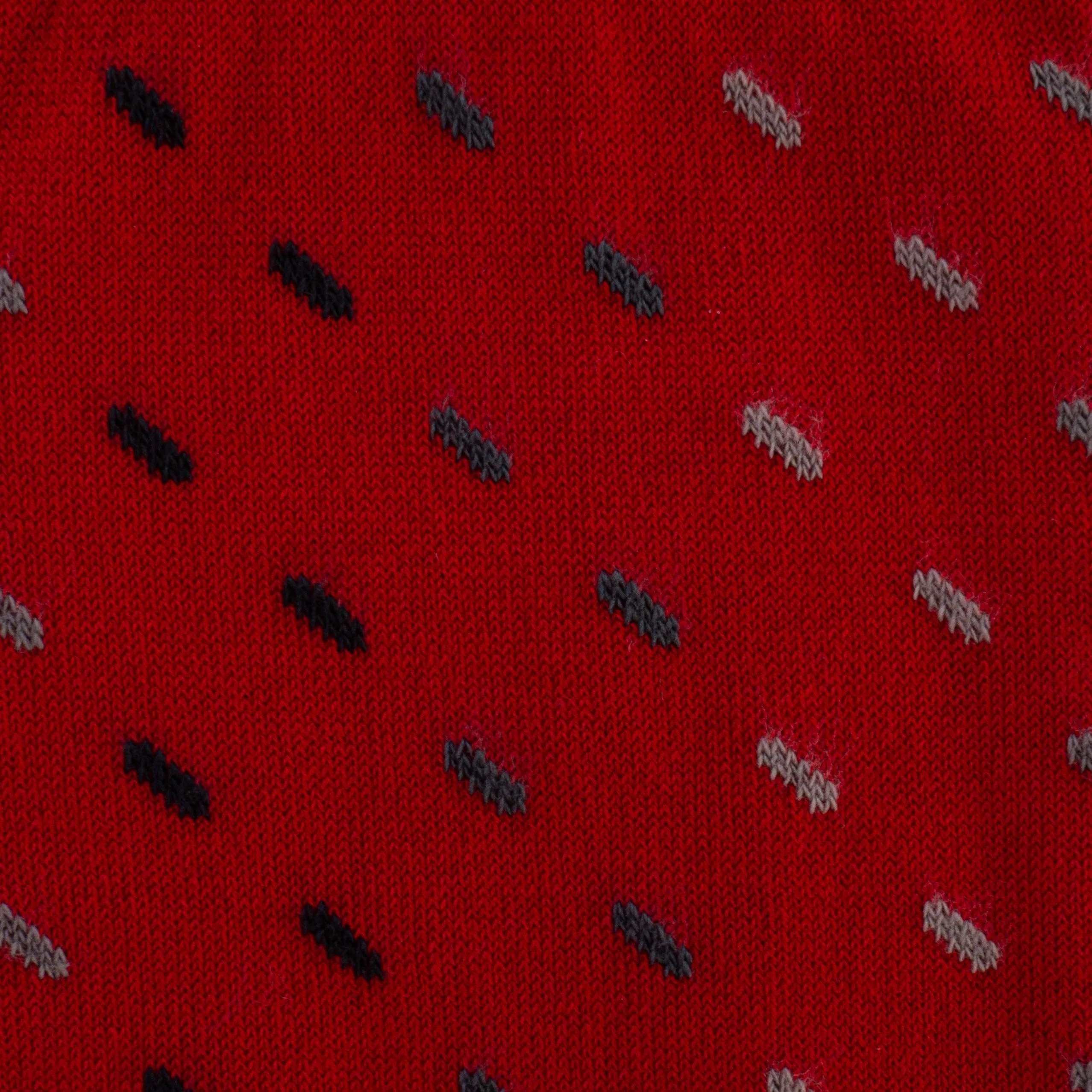 MI-CHAUSSETTES FIL D'ECOSSE semis - rouge - Labonal : vente chausse...