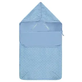 Nid d'ange en sherpa imprimé pois bébé garçon