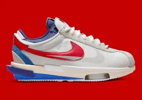 Nike Zoom Cortez SP sacai White University Red Blue