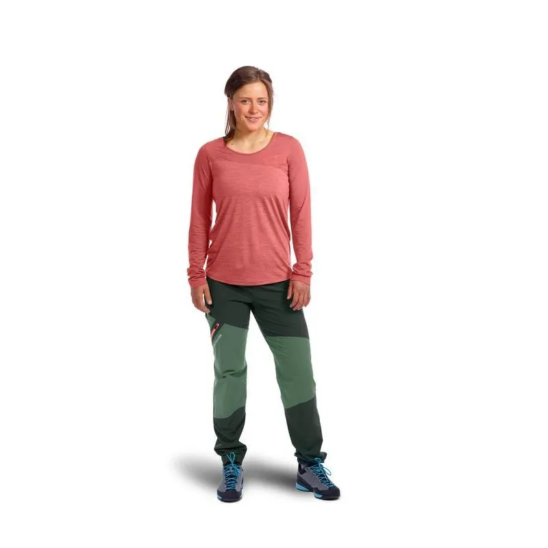 Ortovox 150 Cool Logo LS - T-shirt en laine mérinos femme | Hardloop