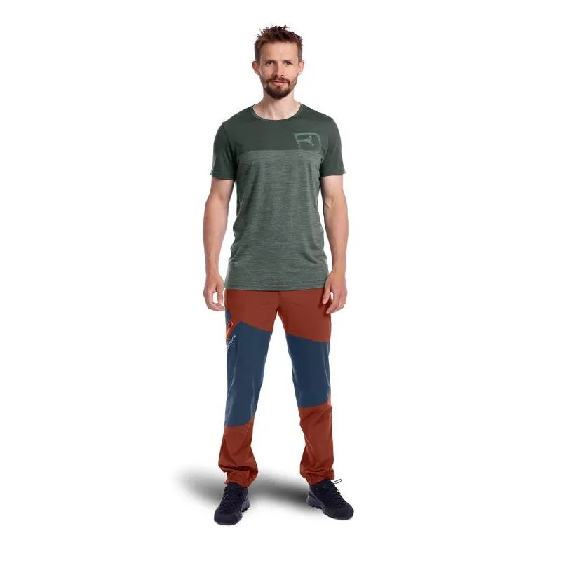 Ortovox 150 Cool Logo TS - T-shirt en laine mérinos homme | Hardloop
