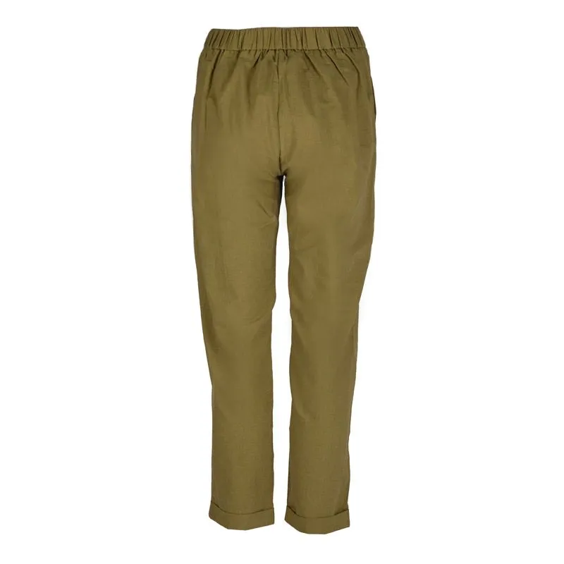 Pantalon avec ceinture chino milani Femme LA PETITE ETOILE à prix 