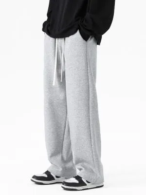 Pantalon de survêtement droit et ample en coton drapé pour homme ( à vérifier les parties couleurs)