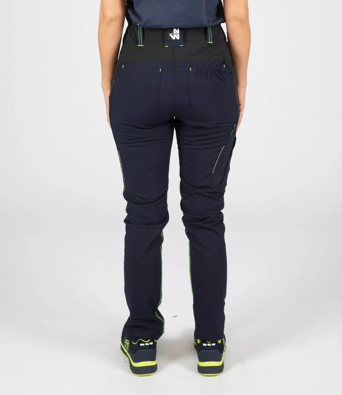 PANTALON DE TRAVAIL LUCIE MARINE / NOIR - Nine Worths by North Ways