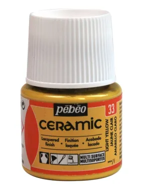 Peinture céramique et multi-surfaces - Jaune clair - 45 ml - N/A