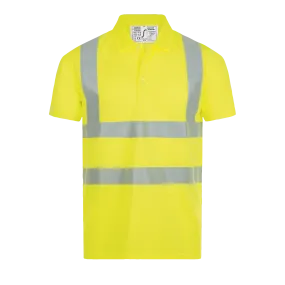 POLO BANDES HAUTE VISIBILITÉ SIGNAL PRO Jaune fluo