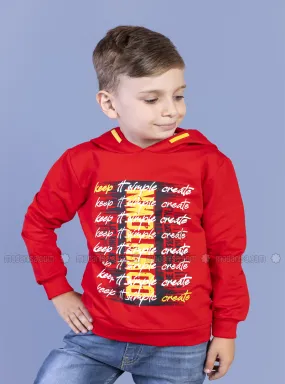 Red - Boys` Sweatshirt