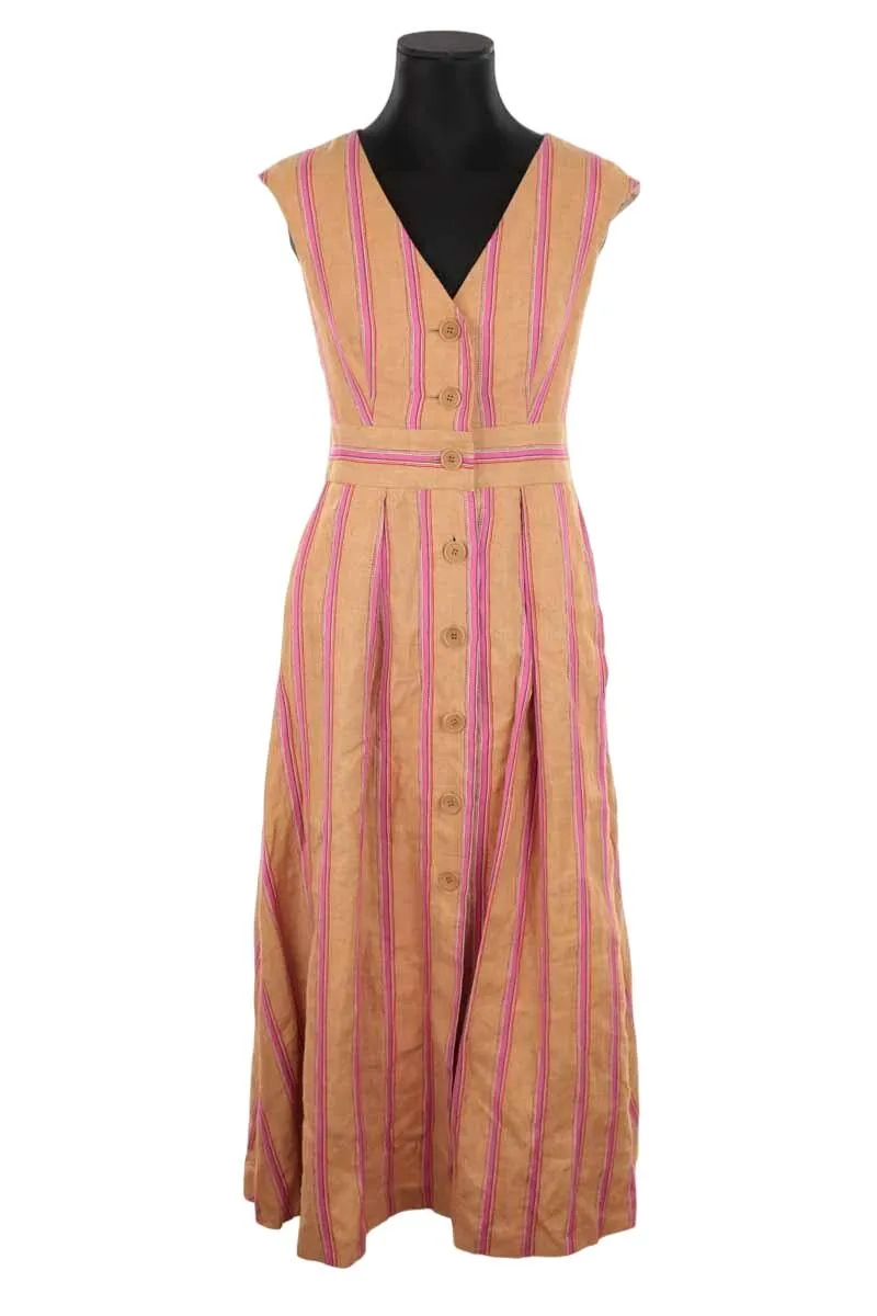 Robe en lin Tara Jarmon jaune. Matière principale lin. Taille 36