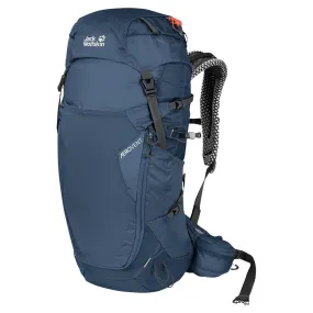 Sac à dos de randonnée Jack Wolskin | Sac à dos de randonnée aéré à l'arrière Jack Wolfskin Crosstrail 32 LT Thunder Blue p