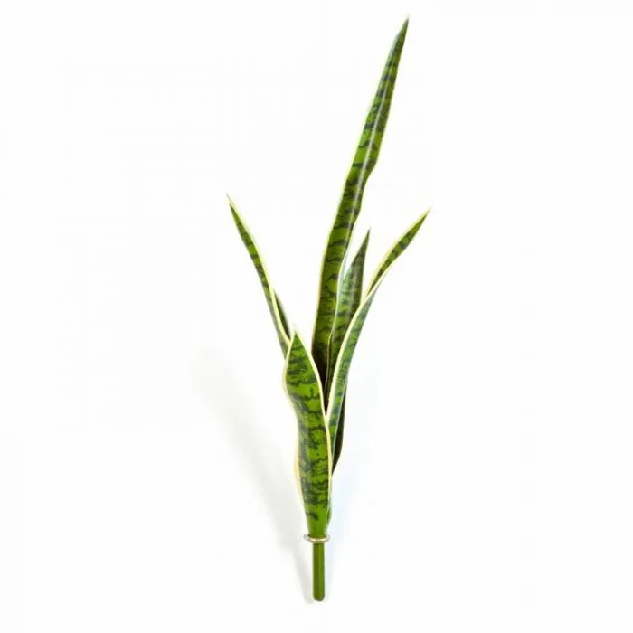 Sanseveria vert/jaune, plante artificielle