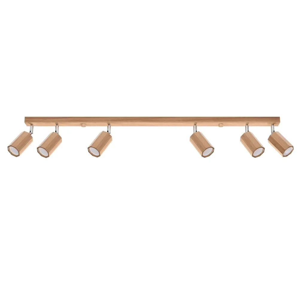 SOLLUX SL.1032 Plafonnier chêne ZEKE 6